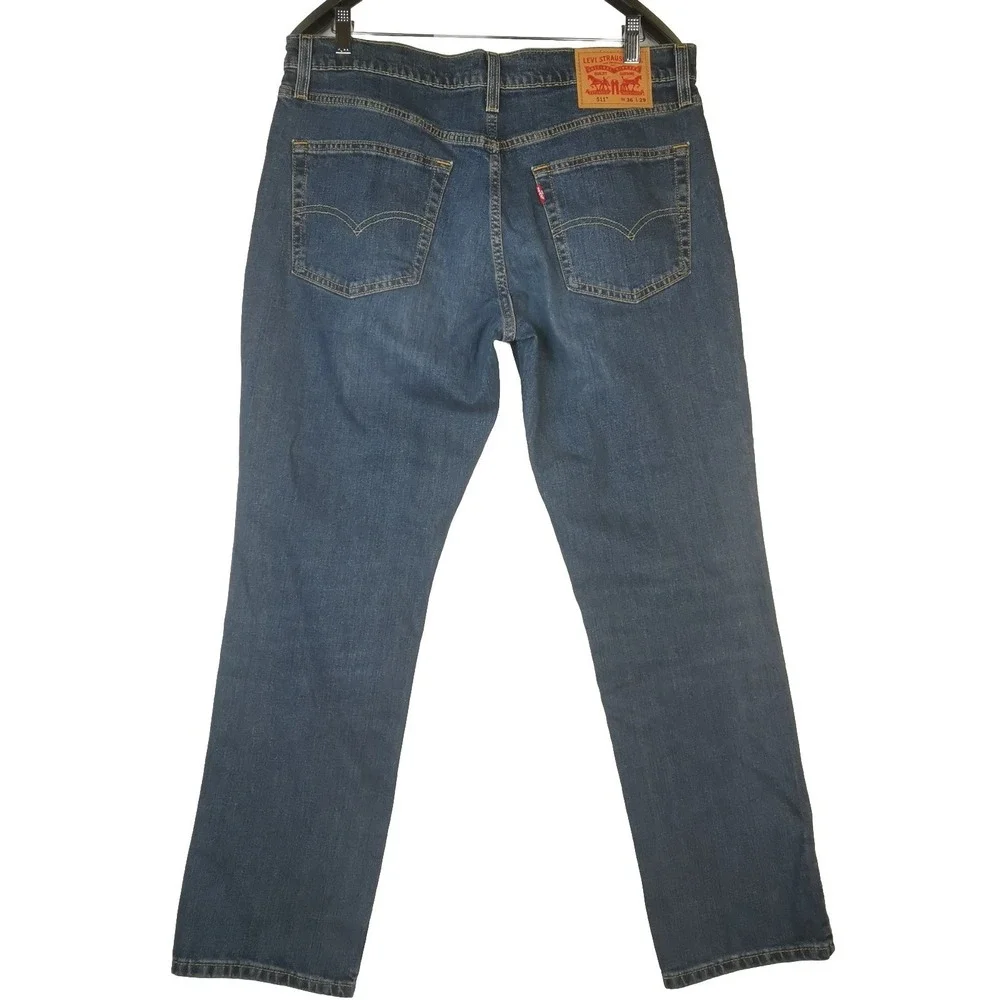 Levi's 511 Jeans Blue Denim Pants Men's Size 36x29